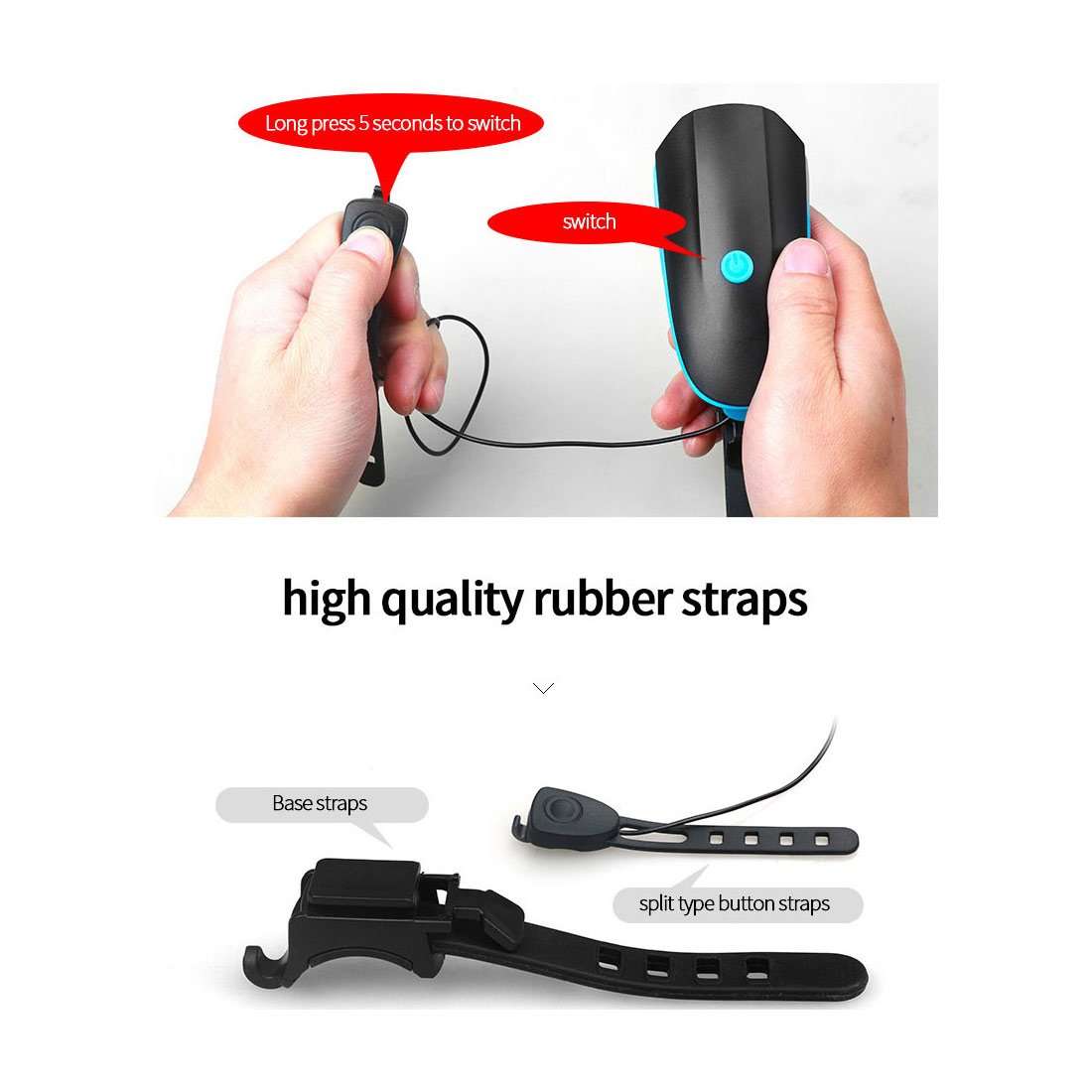 USB Rechargeable Speaker Bicycle Light