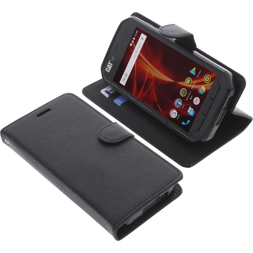 Cover for CAT S41 book-style black case