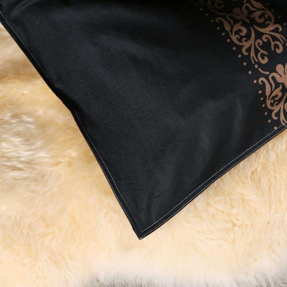 1 Floral Duvet Cover Set Queen Size European Damask Comforter Cover with 2 Pillow Shams