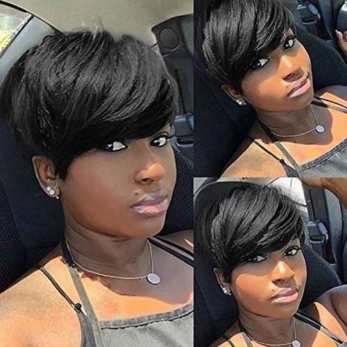 Short Pixie Cut Hair Natural Synthetic Wigs For Women Heat Resistant Wig Natural Hair Women's Fashio