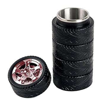 17cm Tyre Wheel Shaped Cup Stainless Steel Travel Coffee Cup