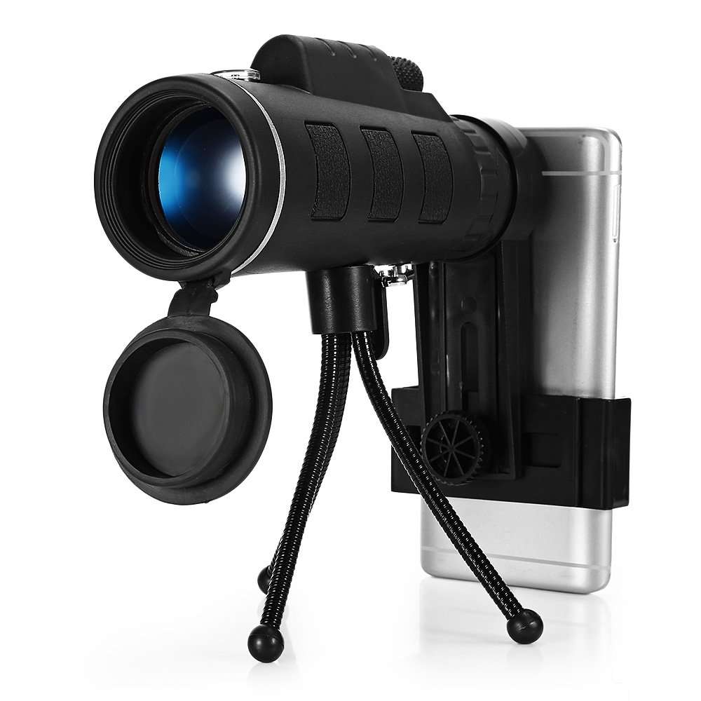 Techme 35x50 Zoom Monocular Lens for Mobile Phone with Mount & Tripod