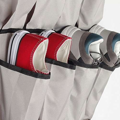 Over The Door Shoe Organizer - 24 Pockets and Door Shoe Rack for Door Shoe Storage 4 Customiz..
