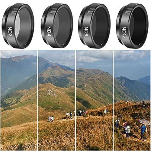 Neewer 5 Pieces Cinematic Filter Set for GoPro Hero 4 3+, Ultra Lightweight Filters for Production,
