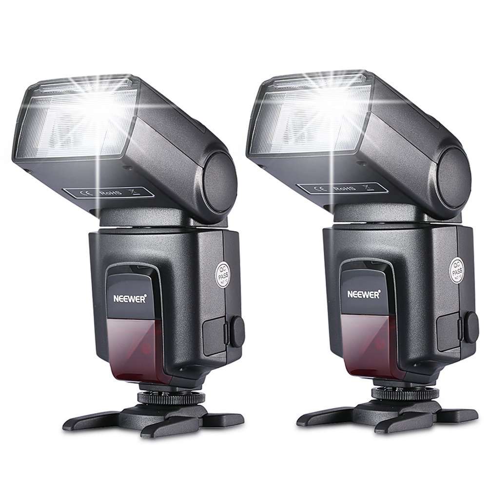 Neewer 2 Pieces TT560 Flash Speedlite for Canon Nikon Panasonic Olympus Fujif...