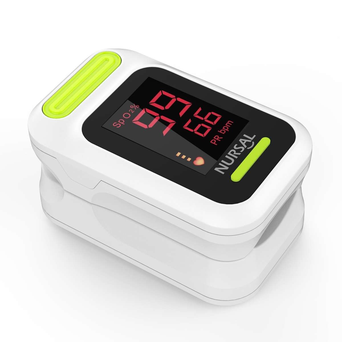 Fingertip Pulse Oximeter Blood Oxygen Saturation Monitor with Carrying Case & Lanyard