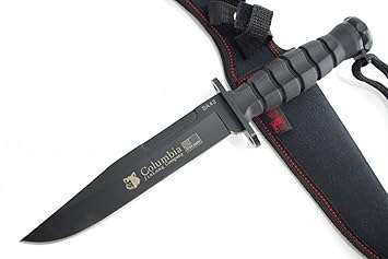 Columbia SA43 black 30 cm hunting knife With Sheath