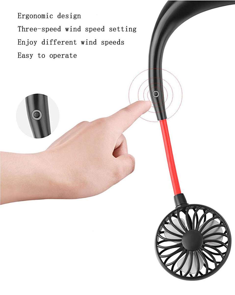 Hands-Free Neckband Fan,Hand Free Personal Fan