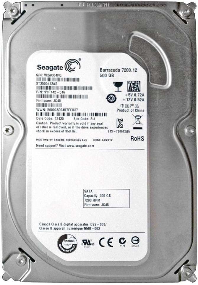 Seagate Barracuda 500GB 3.5" HDD