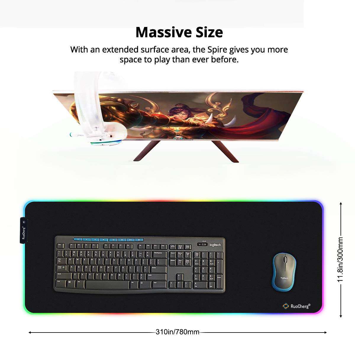 Mouse Pad with Light x5