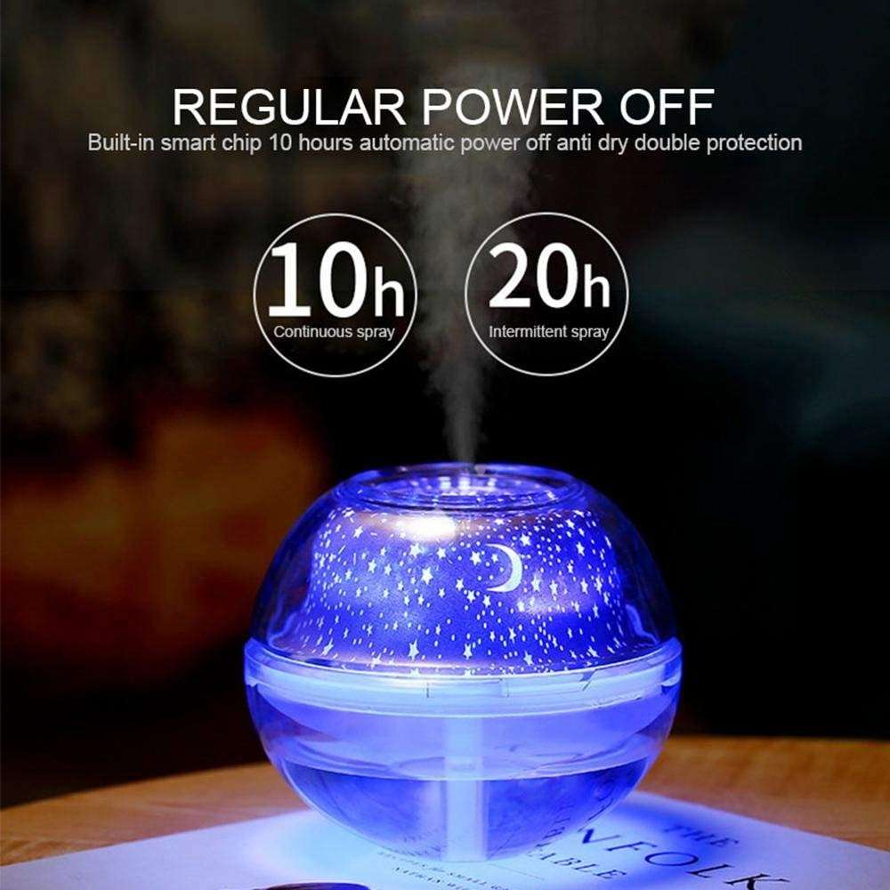 Crystal Night Light Projection Humidifier