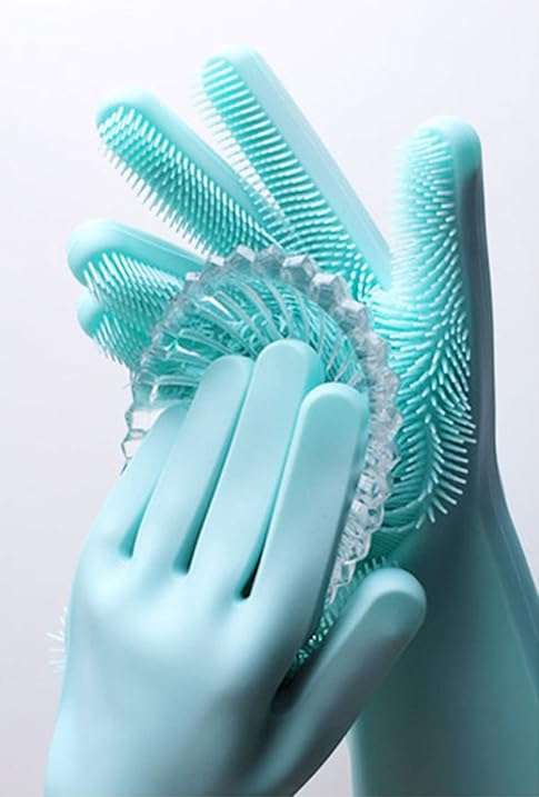 1-Pair-Magic-Silicone-Cleaning-Brush-Scrubber-Gloves
