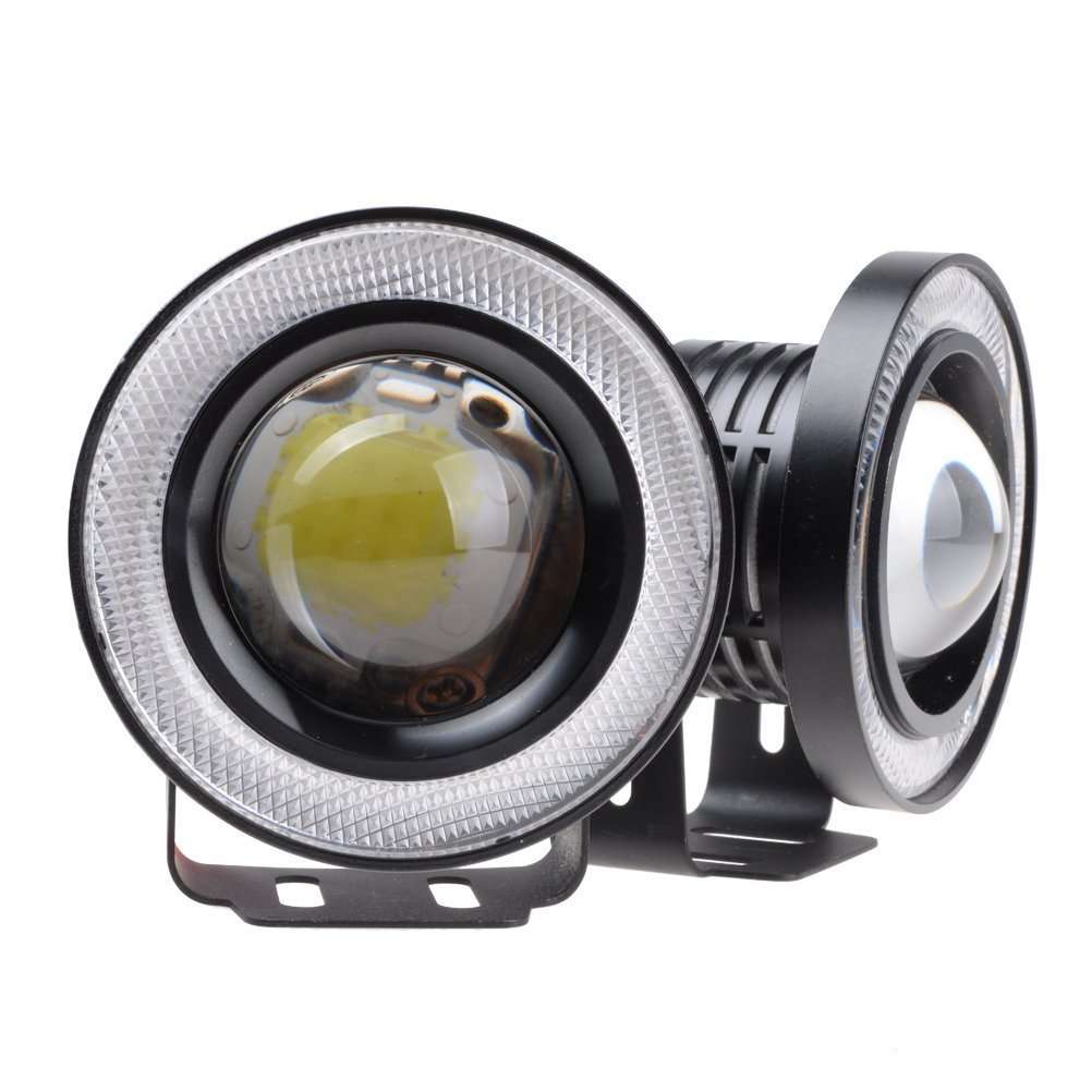 3,5 inch Halo Fog Lights White Angel Eyes Lights COB Halo Rings