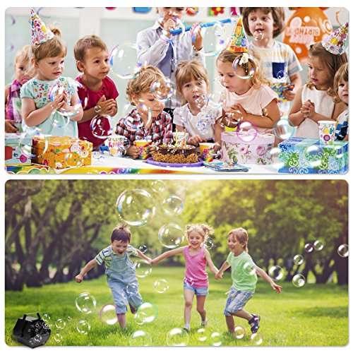 Portable Bubble Machine, VICOODA Automatic Bubble Machine for Kids, Professional Bubble Maker Bubbl