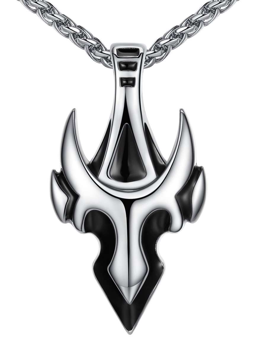 Men's Stainless Steel Arrow Tauren Shape Pendant Necklace 24" Chain ddp013