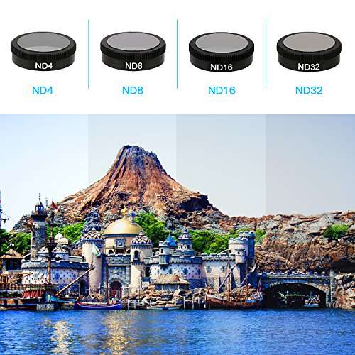 Oumers DJI Mavic Air Lens Filters (6 Pack) CPL,UV, ND4, ND8, ND16, ND32, Mavic Air Accessories 4K C