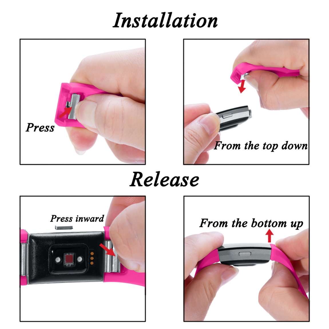 Maledan Replacement Bands for Fitbit Charge 2, 15 Pack