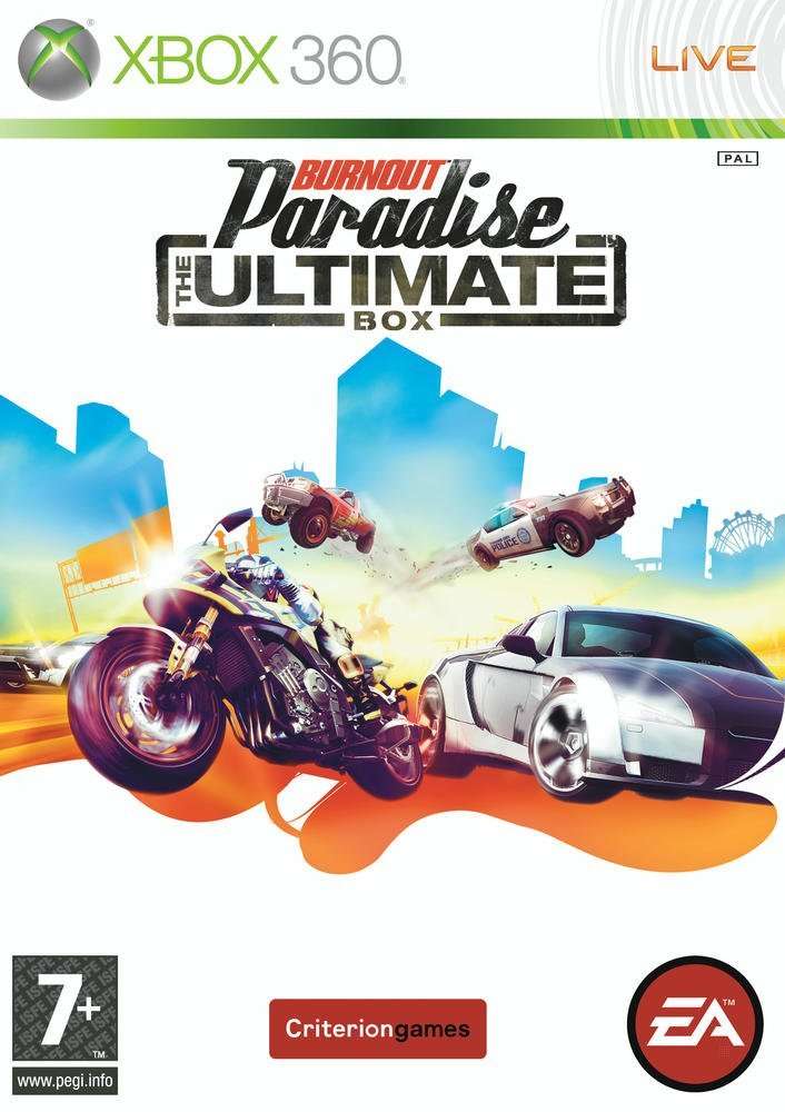 XBOX 360 BURNOUT PARADISE THE ULTIMATE BOX / ORIGINAL PRODUCT / BID TO WIN
