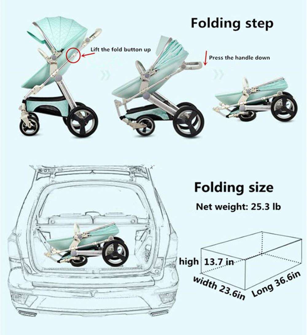 Egg Shell Infant Baby Stroller Travel System