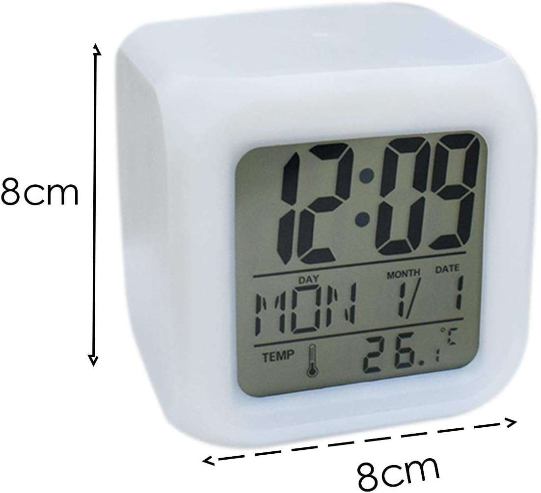 Glowing LED Color Change Digital Alarm Clock