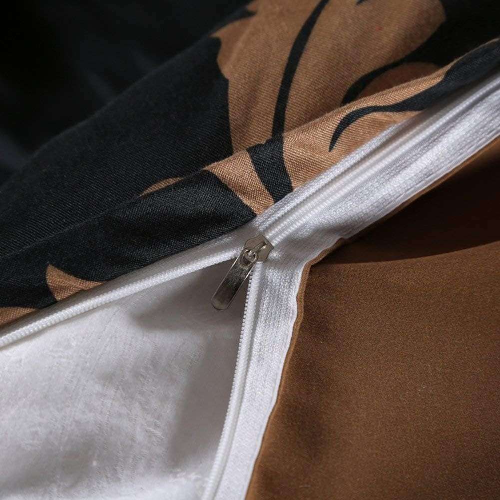 1 Floral Duvet Cover Set Queen Size European Damask Comforter Cover with 2 Pillow Shams