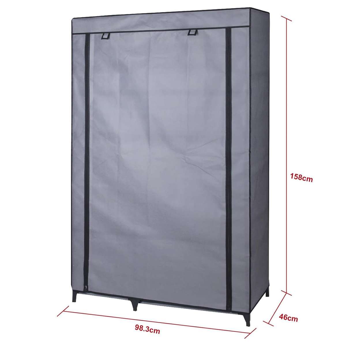 STORAGE WARDOBE CLOTHES RAIL WITH PROTECTIVE COVER
