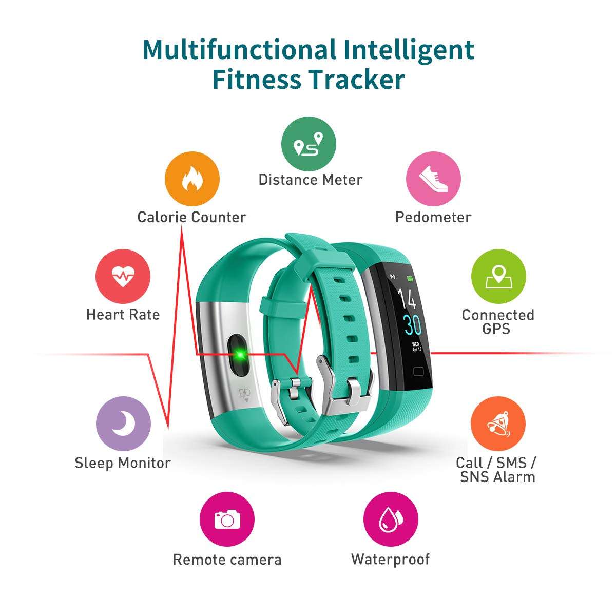 Fitness Tracker HR, Activity Tracker Watch