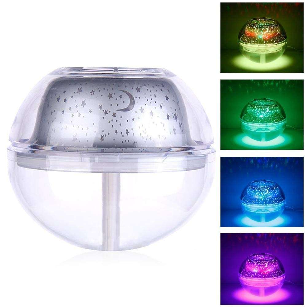 Crystal Night Light Projection Humidifier
