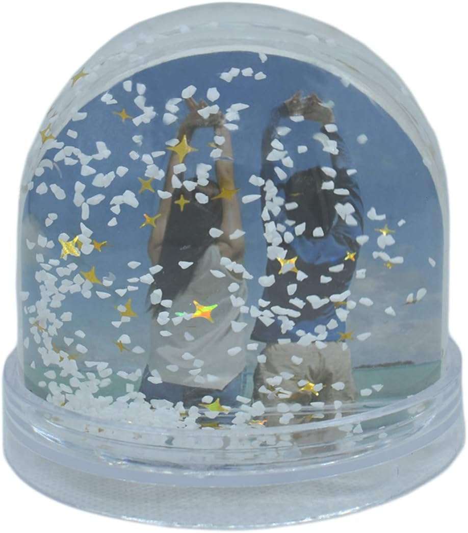 Water Glitter photo frame Double Sided Snow Globes Floating Sparkle Photo display