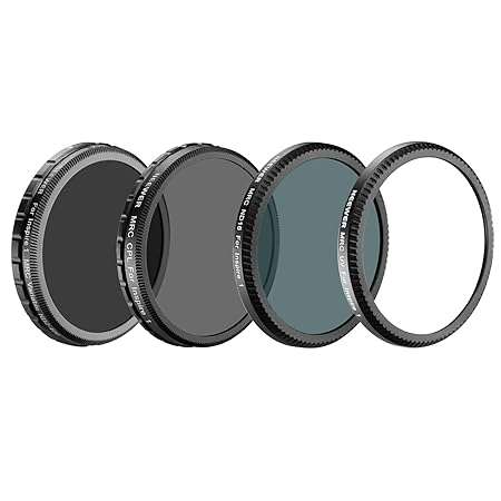 Neewer for DJI OSMO /OSMO Plus / Inspire 1, Multi-coated 4 Pieces Filter Kit: UV Filter + CPL Filter