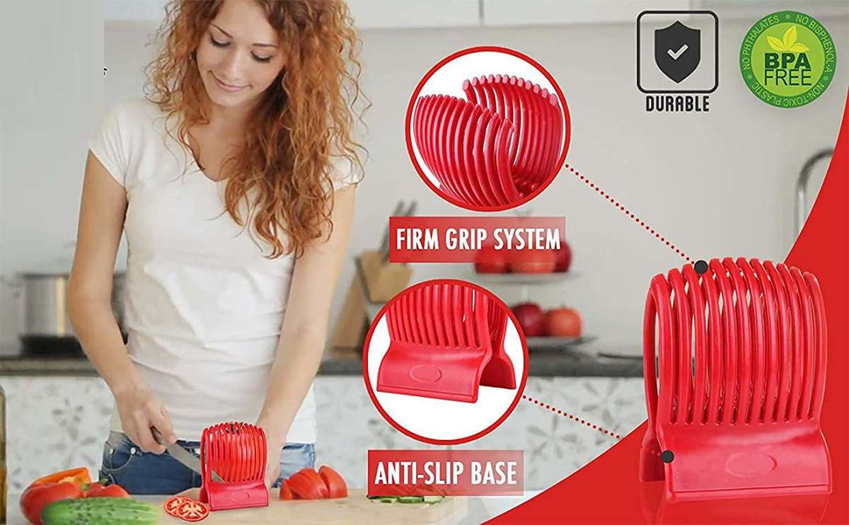 Tomato Slicer Plastic Fruits Cutter Tool