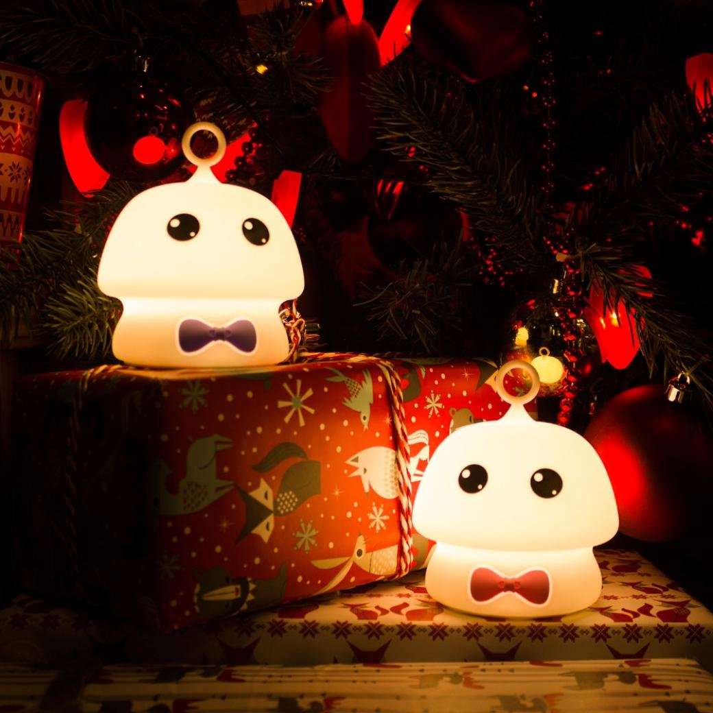 Night Light Baby LED Portable Silicone Cute Mushroom Nursery Soft Warm White Night Lamp Touch S