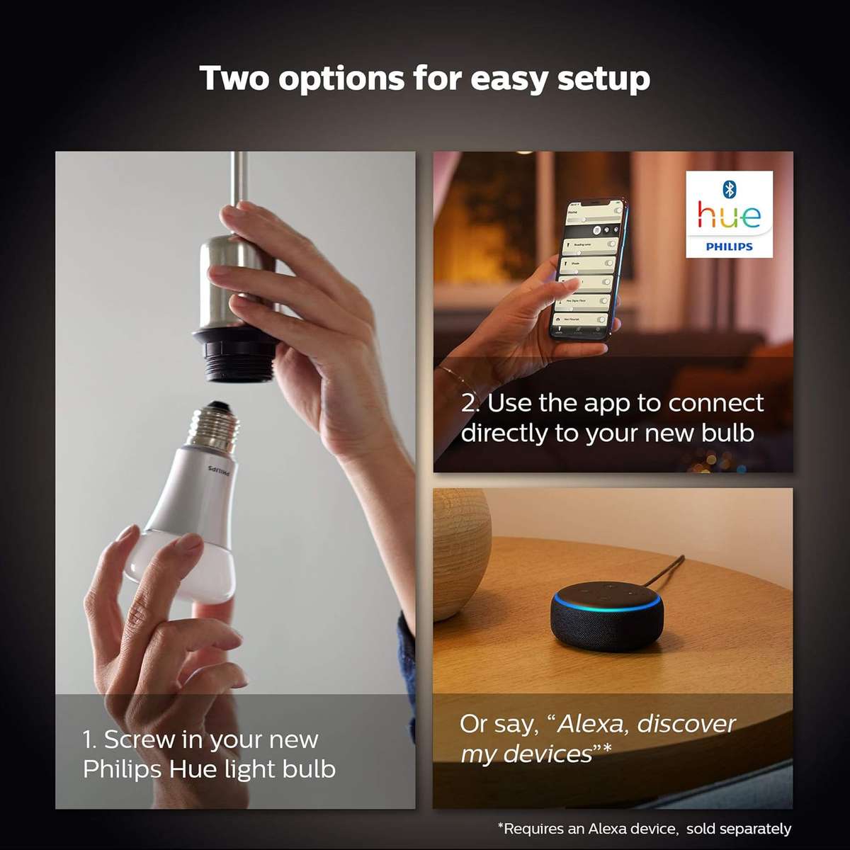 Philips Hue Smart Bulb (Set of 2)