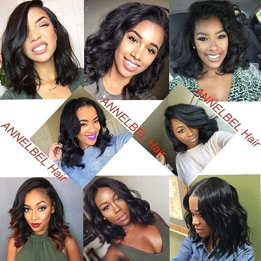 Brazilian Hair Body Wave 4 Bundles Unprocessed Human Hair Weaves Natural Black 10 10 10 10