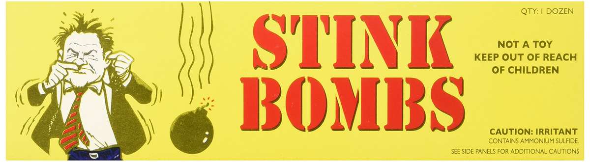 Rhode Island Novelty 36 Stink Bombs-3 Glass Vials Per Box Stinky and Smelly N...