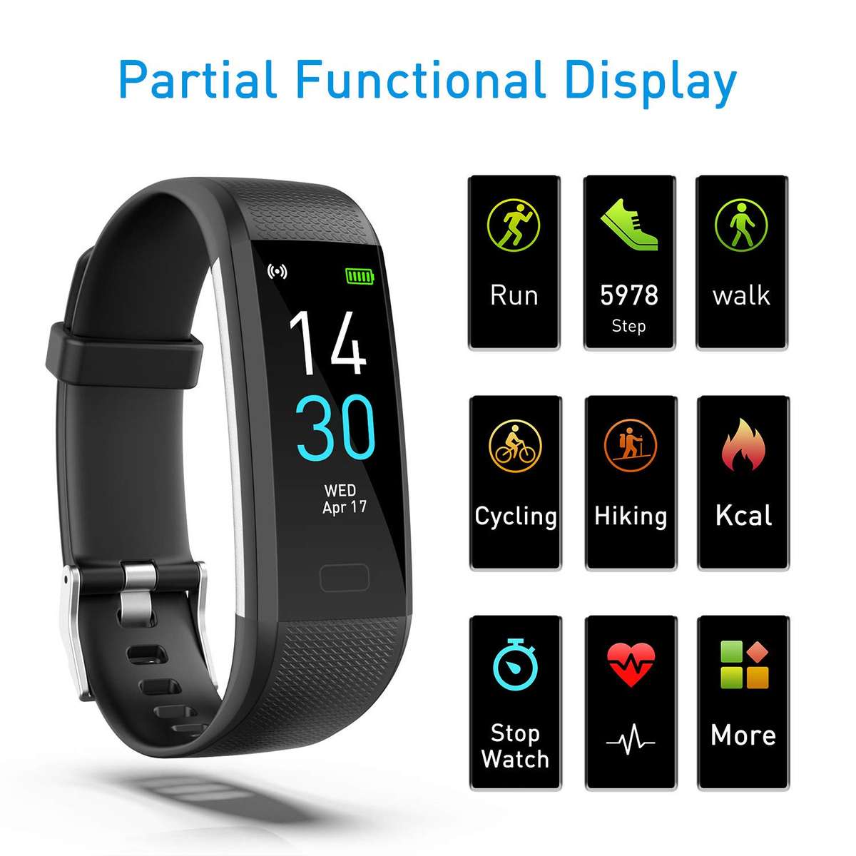 Fitness Tracker HR, Activity Tracker Watch