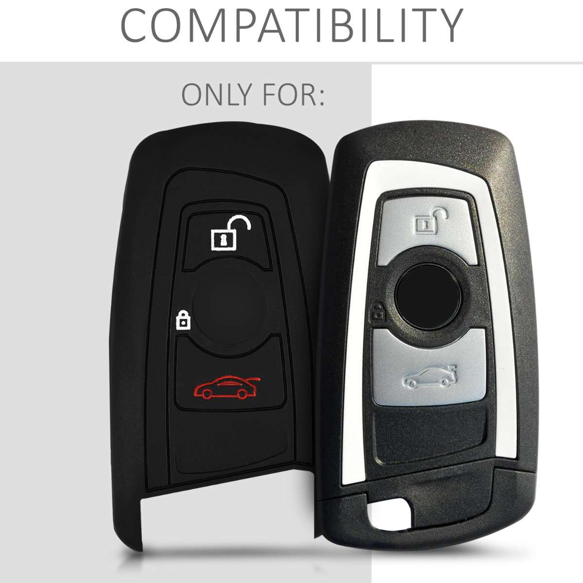 BMW Car Key Cover - Silicone Protective Key Fob Cover for BMW