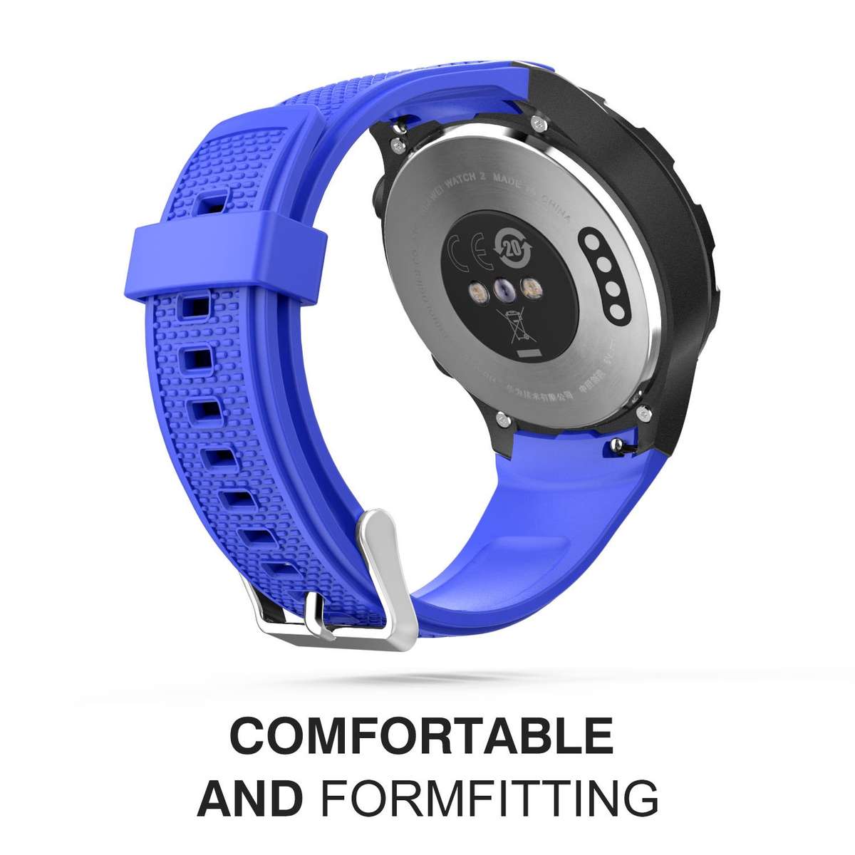 Huawei Watch 2 Band,Soft Silicone Replacement Watch Band Sport Bracelet Strap