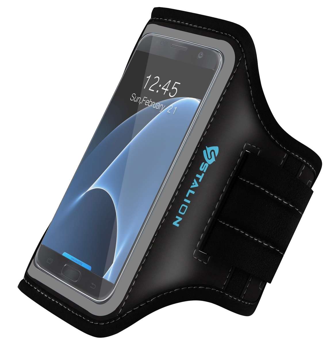 Galaxy S7 Armband: Stalion Sports Running & Exercise Gym Sportband (Jet Black...
