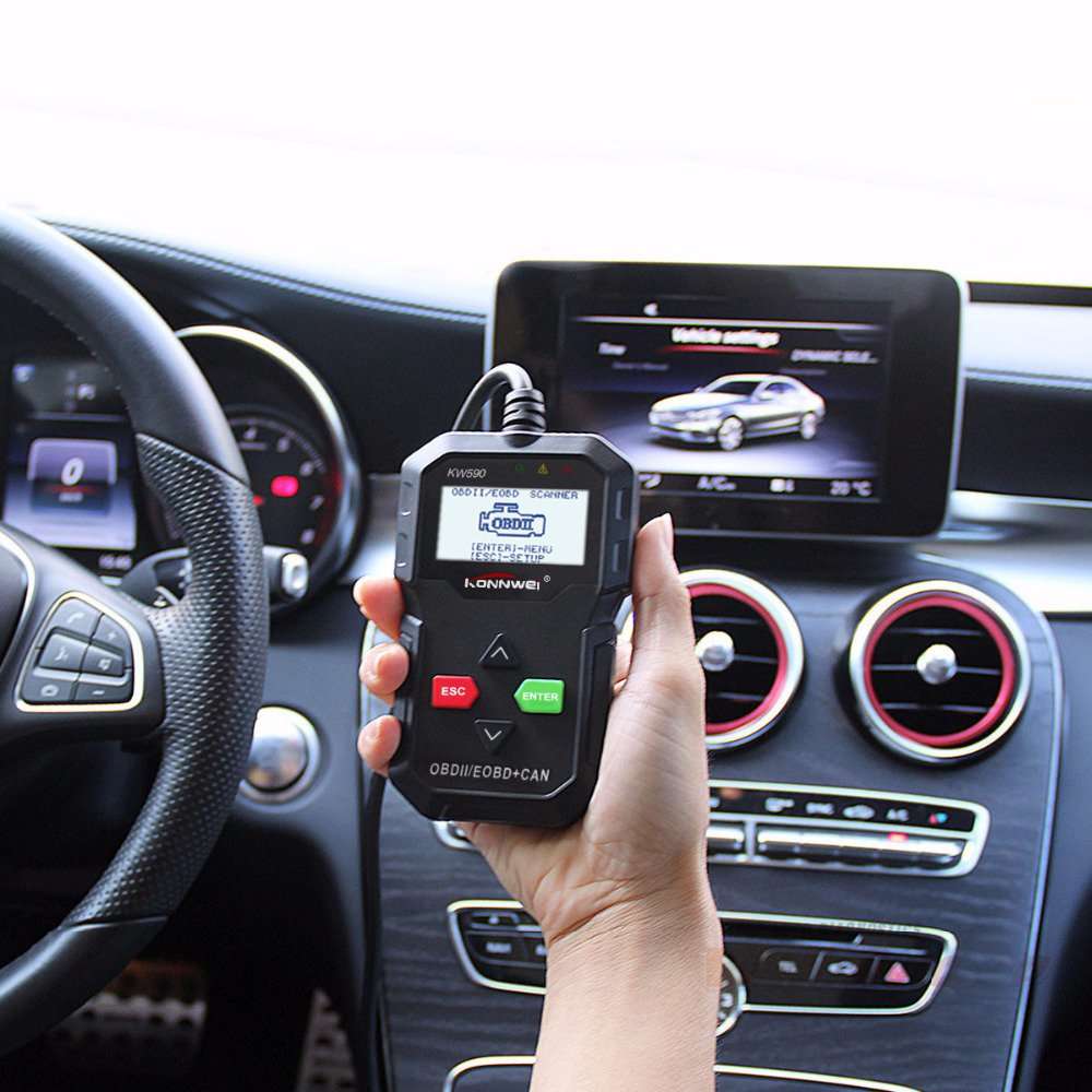 Car Diagnostic Scanner, Multi-languages Auto Code Reader , KONNWEI KW590 OBD2