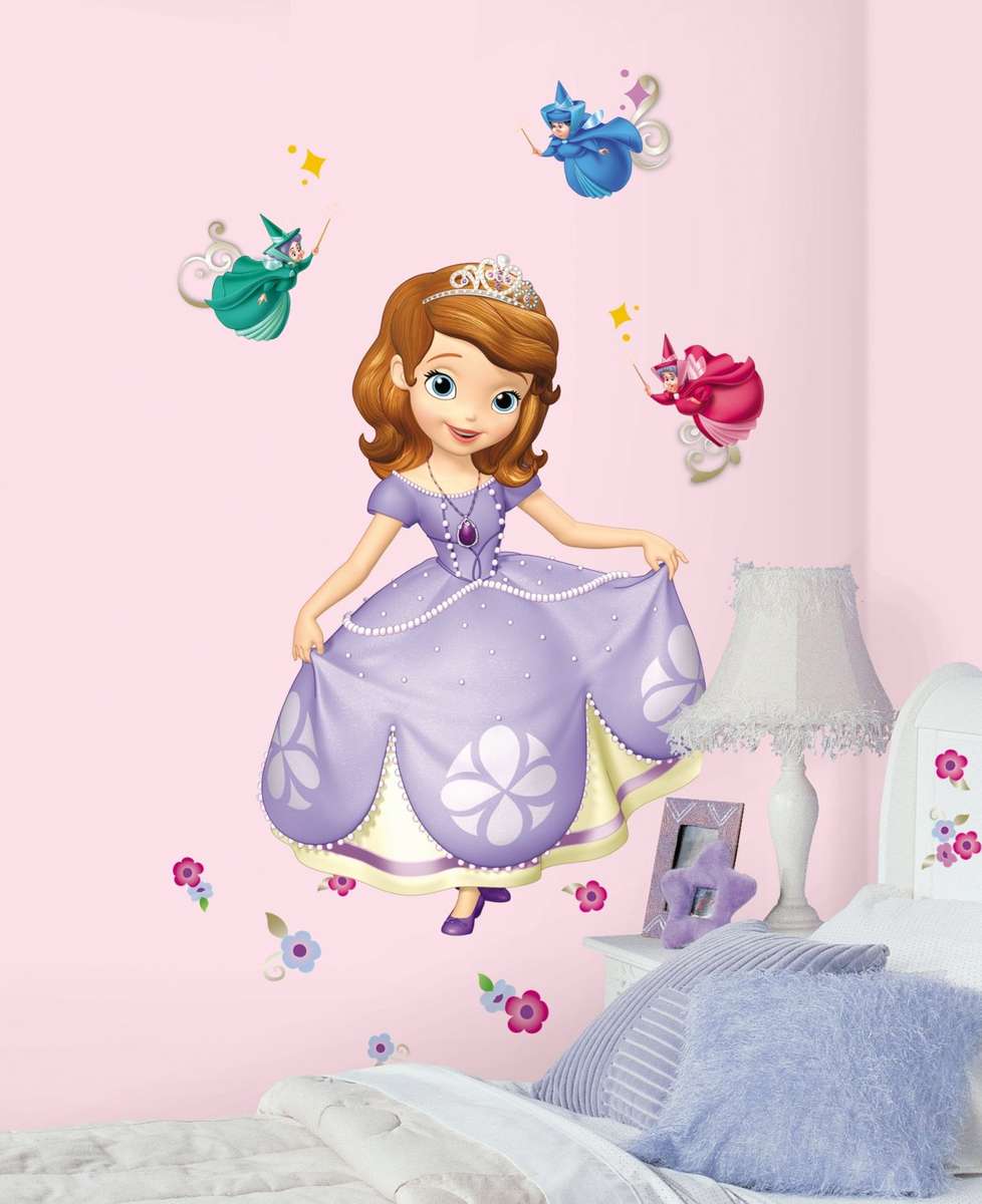RoomMates RMK2295SLM Sofia The First Peel and Stick Giant Wall Decals