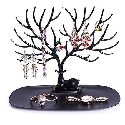 Jewelry Necklace Earring Deer Stand Display Organizer