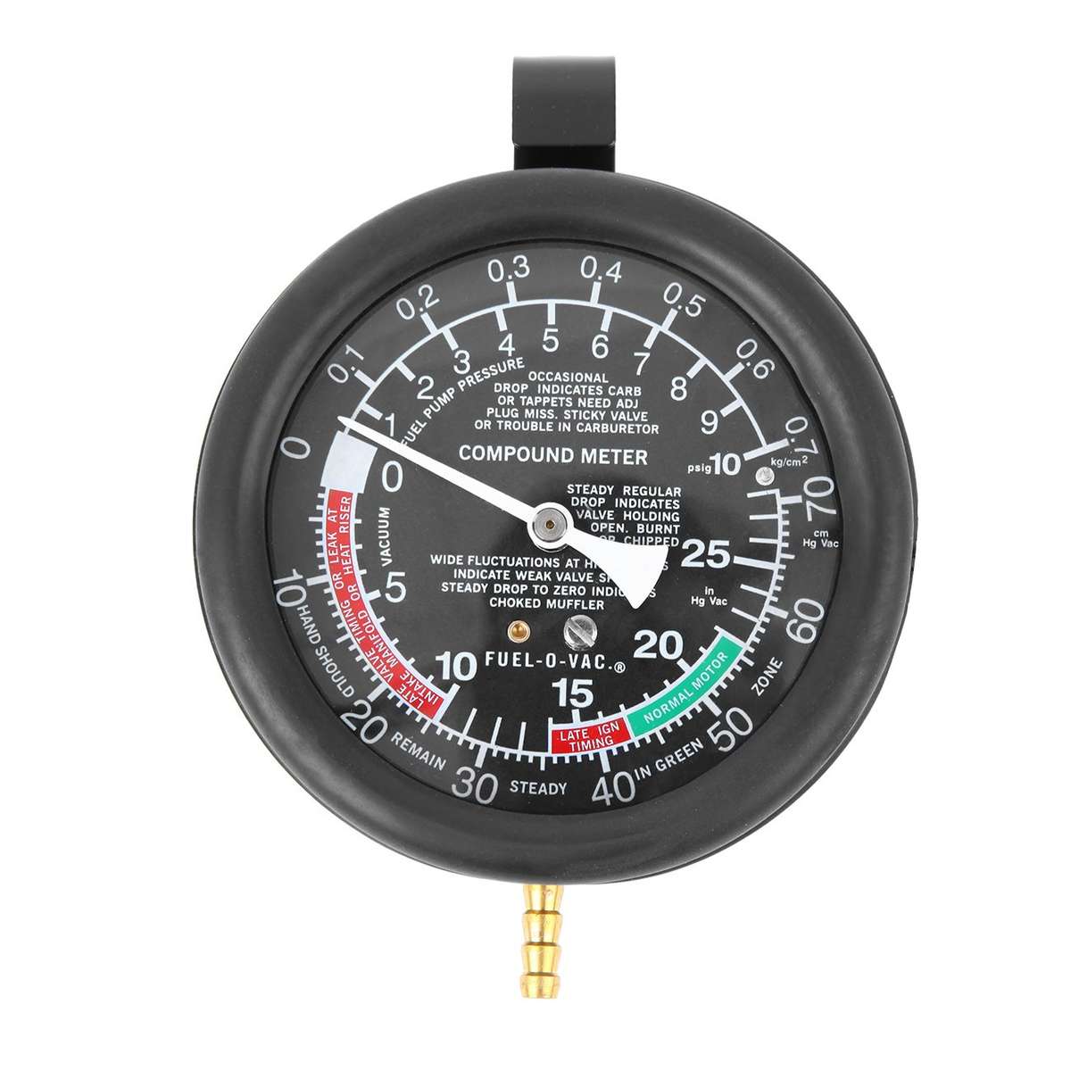 Car Fuel Pump & Valve Vacuum Tester Carburetor Pressure Diagnostic Test Gauge Tool Set