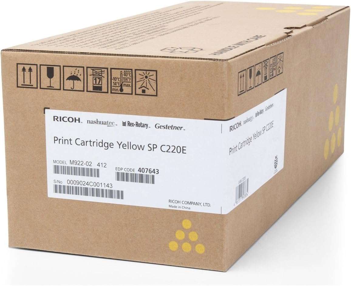 Ricoh SPC220S, SPC221N Original Yellow toner cartridge