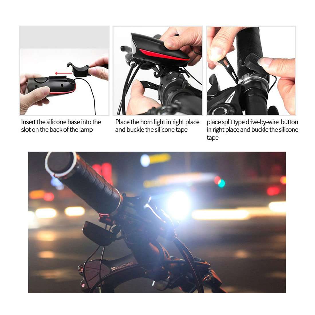 USB Rechargeable Speaker Bicycle Light