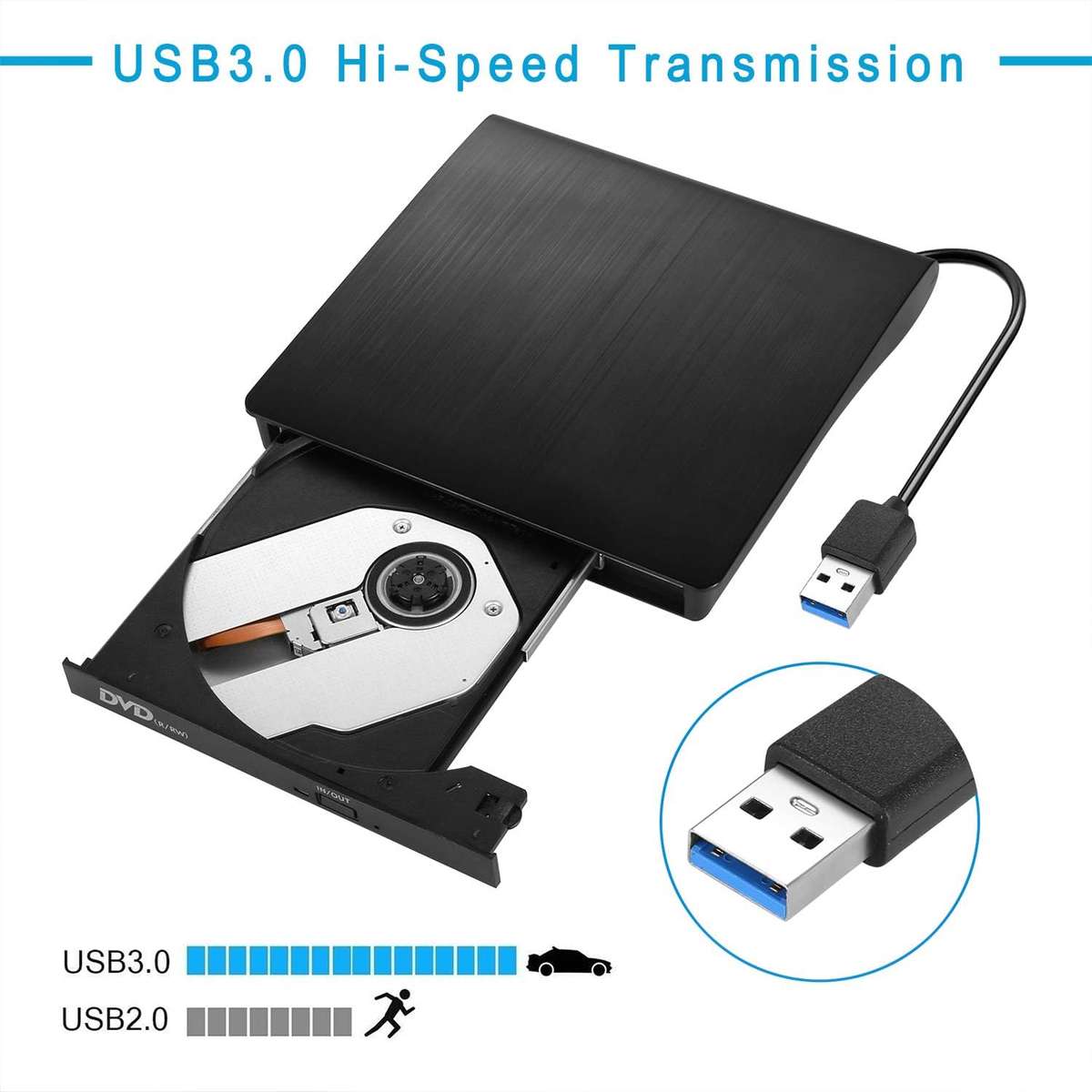 USB 3.0 Slim External Drive - DVD\RW