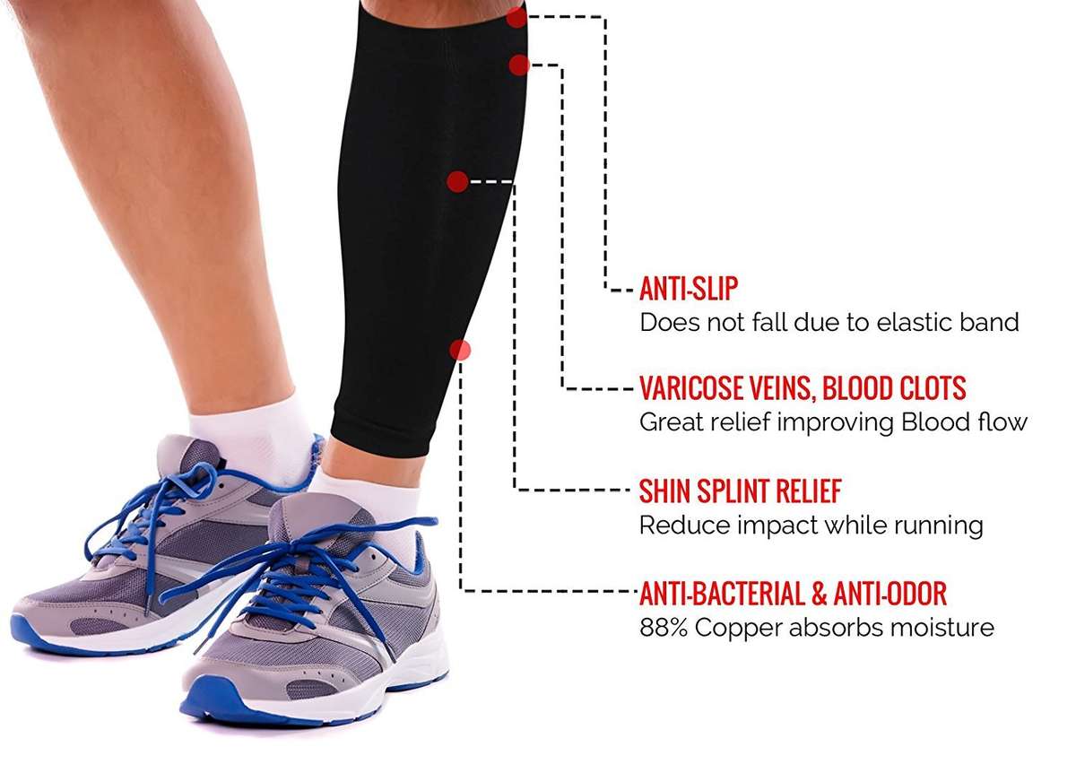 Copper Calf Compression Sleeves