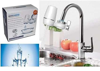 Healthy Faucet Water Filter System - Tap Water Purifier Filter Device for Home