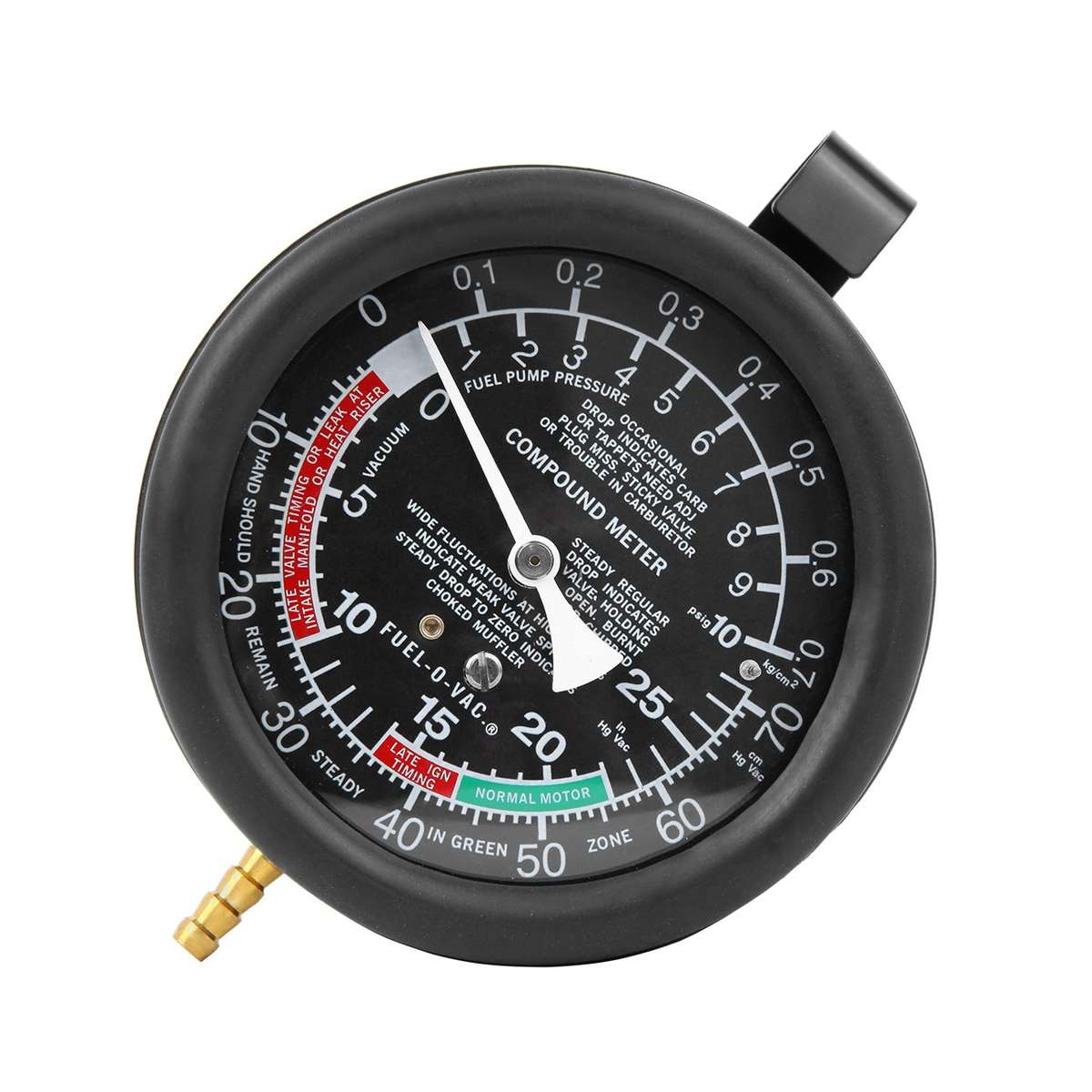 Car Fuel Pump & Valve Vacuum Tester Carburetor Pressure Diagnostic Test Gauge Tool Set