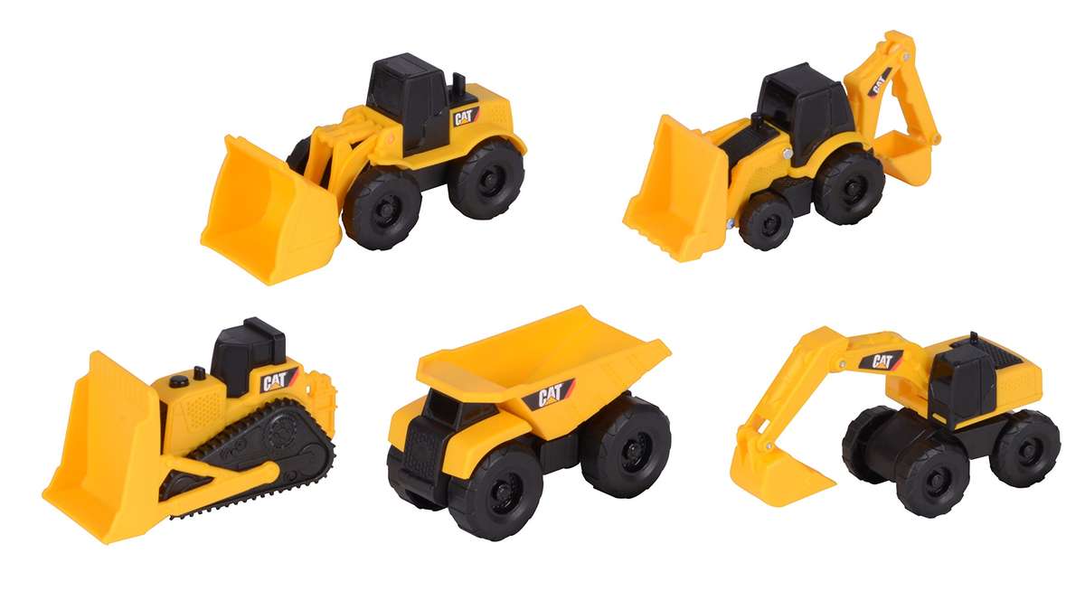 Toy State Caterpillar Construction Mini Machine 5-Pack (Styles May Vary)